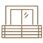 Französischer Balkon Icon