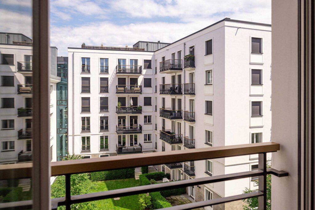 Ausblick des Executive Apartment 2 Bedrooms in den The Wellem Residences in Düsseldorf