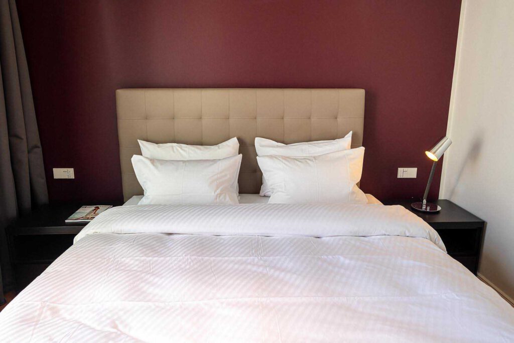 Schlafzimmer des Executive Apartment 2 Bedrooms in den The Wellem Residences in Düsseldorf