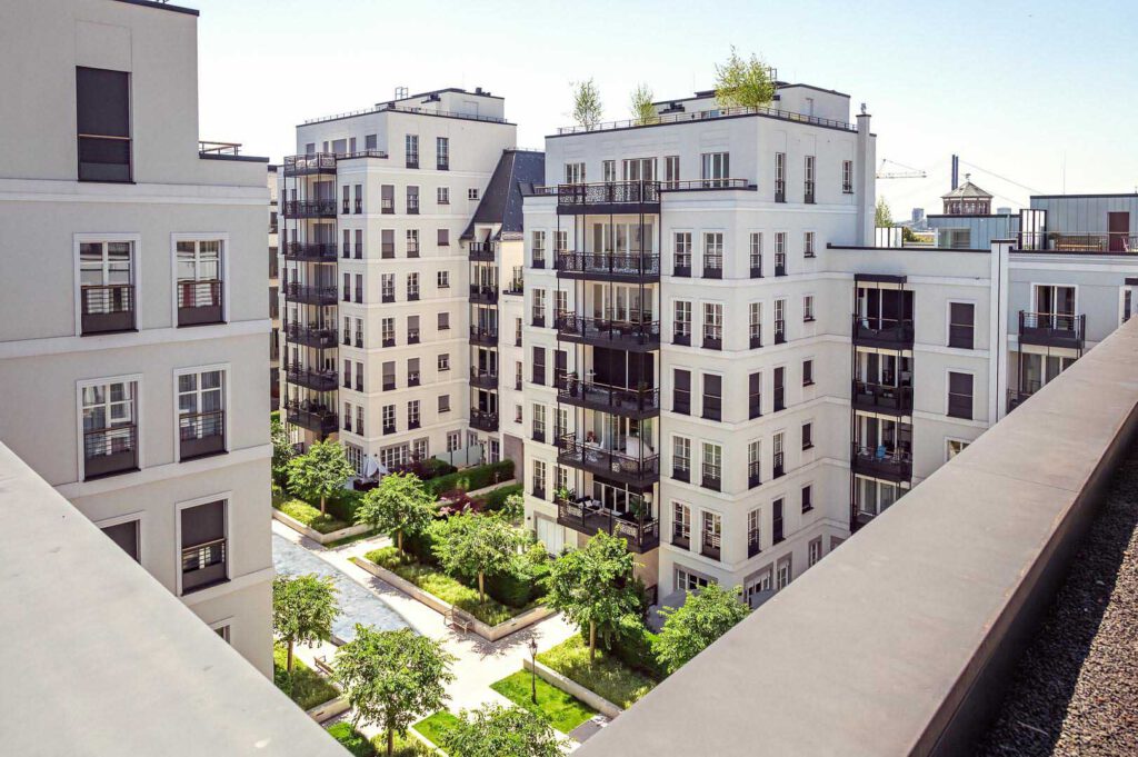 Ausblick des Executive Penthouse 2 Bedrooms in den The Wellem Residences in Düsseldorf