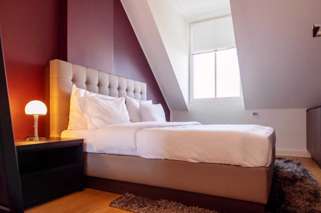 Schlafzimmer des Executive Penthouse 2 Bedrooms in den The Wellem Residences in Düsseldorf