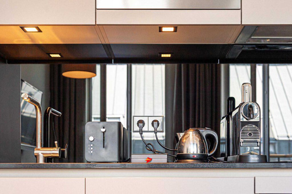 Küche des Studio in den The Wellem Residences in Düsseldorf